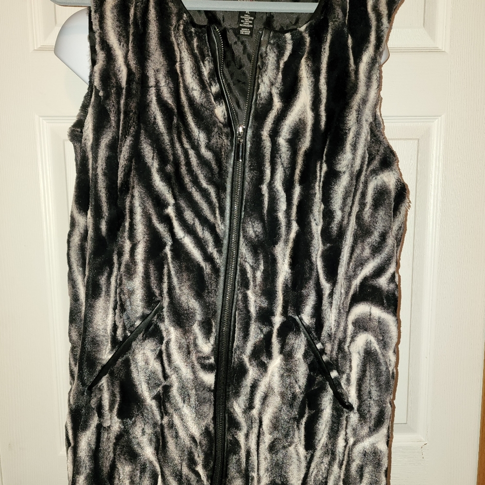 Faux fur vest